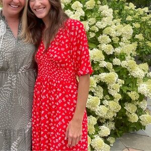 French Connection Summer Red Dress